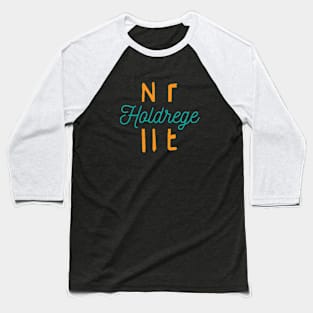 Holdrege Nebraska City Typography Baseball T-Shirt